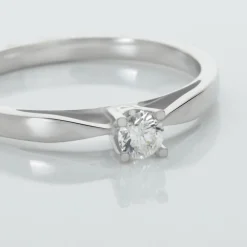 Histoire d'Or Bague Solitaire Celina Or Blanc Diamant
