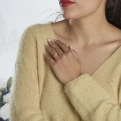 Histoire d'Or Bague Solitaire Celina Or Blanc Diamant