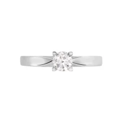 Histoire d'Or Bague Solitaire Celina Or Blanc Diamant