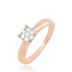 Histoire d'Or Bague Solitaire Collection Grace Or Rose Diamant* Bagues|Bagues Avec Pierre