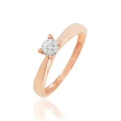 Histoire d'Or Bague Solitaire Collection Grace Or Rose Diamant* Bagues|Bagues Avec Pierre