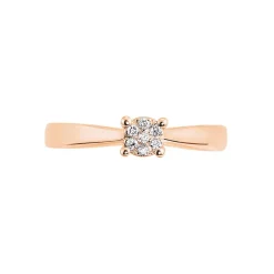 Histoire d'Or Bague Solitaire Collection Grace Or Rose Diamant* Bagues|Bagues Avec Pierre