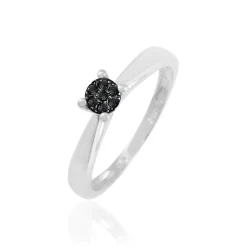 Online Histoire d'Or Bague Solitaire Collection Grace Or Blanc Diamant