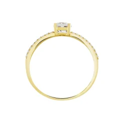 Histoire d'Or Bague Solitaire Dayna De Zirconium or jaune oxyde