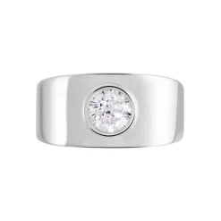 Histoire d'Or Bague Solitaire Electre Argent Blanc Oxyde De Zirconium* Bagues|Bagues Fantaisie