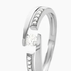 Best Histoire d'Or Bague Solitaire Elisa Or Blanc Diamant