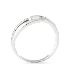 Discount Histoire d'Or Bague Solitaire Elisa Or Blanc Diamant