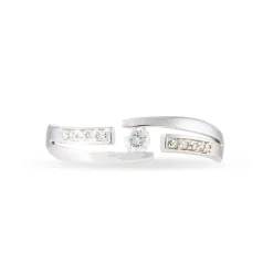 Discount Histoire d'Or Bague Solitaire Elisa Or Blanc Diamant