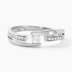 Histoire d'Or Bague Solitaire Elisa Or Blanc Diamant* Bagues
