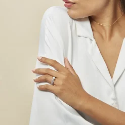 Histoire d'Or Bague Solitaire Ellora Argent Blanc Oxyde De Zirconium* Bagues|Bagues Fantaisie