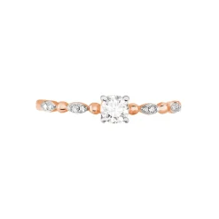 Histoire d'Or Bague Solitaire Eloize Or Rose Diamant* Bagues|Bagues Avec Pierre