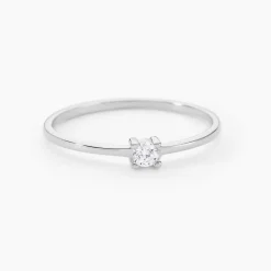 Histoire d'Or Bague Solitaire 1er Solitaire Argent Blanc Oxyde De Zirconium* Bagues|Bagues Fantaisie