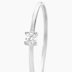Histoire d'Or Bague Solitaire 1er Solitaire Argent Blanc Oxyde De Zirconium* Bagues|Bagues Fantaisie