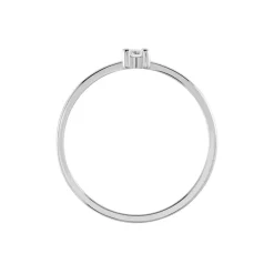 Histoire d'Or Bague Solitaire 1er Solitaire Argent Blanc Oxyde De Zirconium* Bagues|Bagues Fantaisie