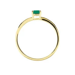 Histoire d'Or Bague Solitaire Ethalyn Or Jaune Emeraude* Bagues|Bagues Avec Pierre