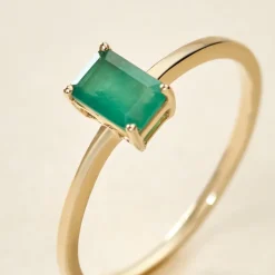 Histoire d'Or Bague Solitaire Ethalyn Or Jaune Emeraude* Bagues|Bagues Avec Pierre