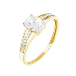 Histoire d'Or Bague Solitaire Fallon Or Jaune Oxyde De Zirconium* Bagues|Bagues Avec Pierre