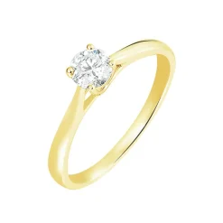 Histoire d'Or Bague Solitaire Fiona Or Jaune Diamant Synthetique