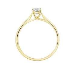 Histoire d'Or Bague Solitaire Fiona Or Jaune Diamant Synthetique