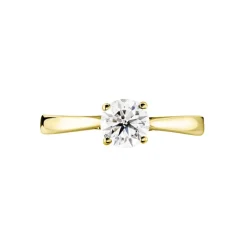Best Histoire d'Or Bague Solitaire Fiona Or Jaune Diamant Synthetique