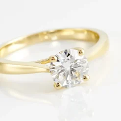 Sale Histoire d'Or Bague Solitaire Fiona Or Jaune Diamant Synthetique