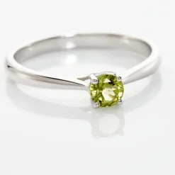 Hot Histoire d'Or Bague Solitaire Fiona Or Blanc Péridot