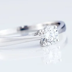 Histoire d'Or Bague Solitaire Fiona Or Blanc Diamant Synthetique* Bagues|Bagues Avec Pierre