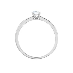 New Histoire d'Or Bague Solitaire Flora Or Blanc Diamant