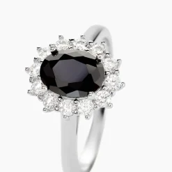 Histoire d'Or Bague Solitaire Gabor Argent Blanc Oxyde De Zirconium