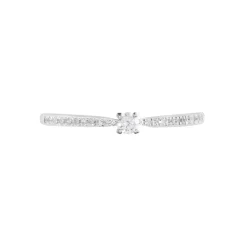 Sale Histoire d'Or Bague Solitaire Hemera or blanc diamant