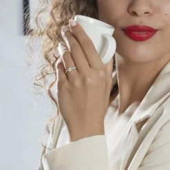 Histoire d'Or Bague Solitaire Hemera or jaune diamant