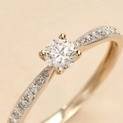 Histoire d'Or Bague Solitaire Hemera* Bagues|Bagues Avec Pierre