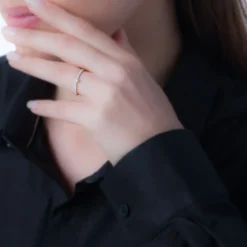 Histoire d'Or Bague Solitaire Hemera Or Blanc Diamant