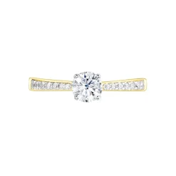 Online Histoire d'Or Bague Solitaire Hemera Or Jaune Diamant Synthetique or jaune diamant synthétique blanc