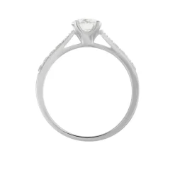 Hot Histoire d'Or Bague Solitaire Hemera Or Blanc Diamant Synthetique