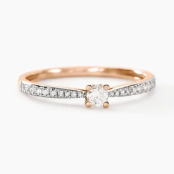 Best Histoire d'Or Bague Solitaire Hemera or rose diamant