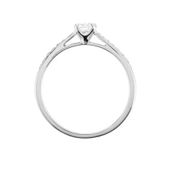 Histoire d'Or Bague Solitaire Hemera Or Blanc Diamant Synthetique* Bagues|Bagues Avec Pierre