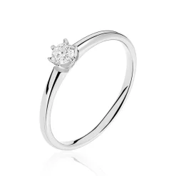 Histoire d'Or Bague Solitaire Ihsane Or Blanc Diamant* Bagues|Bagues Avec Pierre