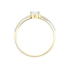 Histoire d'Or Bague Solitaire Jessa Or Jaune Oxyde De Zirconium* Bagues|Bagues Avec Pierre