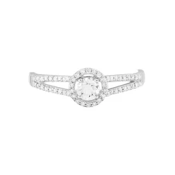 Outlet Histoire d'Or Bague Solitaire Karen Or Blanc Diamant