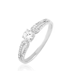 New Histoire d'Or Bague Solitaire Katalina or blanc diamant