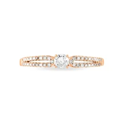 Hot Histoire d'Or Bague Solitaire Katalina or rose diamant