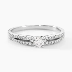 New Histoire d'Or Bague Solitaire Katalina or blanc diamant