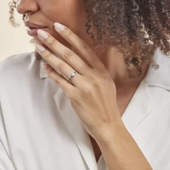 Histoire d'Or Bague Solitaire Katrina Or Blanc Oxyde De Zirconium* Bagues|Bagues Avec Pierre