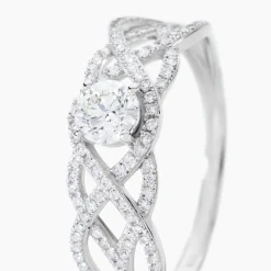 Discount Histoire d'Or Bague Solitaire Kendra Or Blanc Diamant