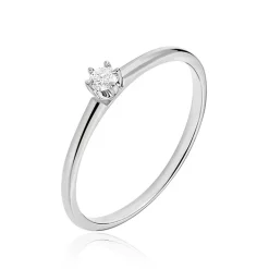 Histoire d'Or Bague Solitaire Liseline Or Blanc Diamant* Bagues|Bagues Avec Pierre