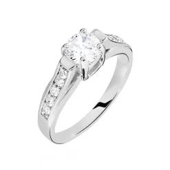 Histoire d'Or Bague Solitaire Mady Argent Blanc Oxyde De Zirconium* Bagues|Bagues Fantaisie