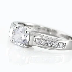 Histoire d'Or Bague Solitaire Mady Argent Blanc Oxyde De Zirconium* Bagues|Bagues Fantaisie