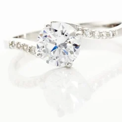 Histoire d'Or Bague Solitaire Maelane Argent Blanc Oxyde De Zirconium* Bagues Fantaisie|Bagues Avec Pierre