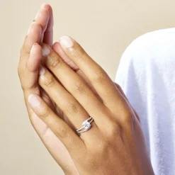 Histoire d'Or Bague Solitaire Maggy Argent Blanc Oxyde De Zirconium* Bagues|Bagues Fantaisie